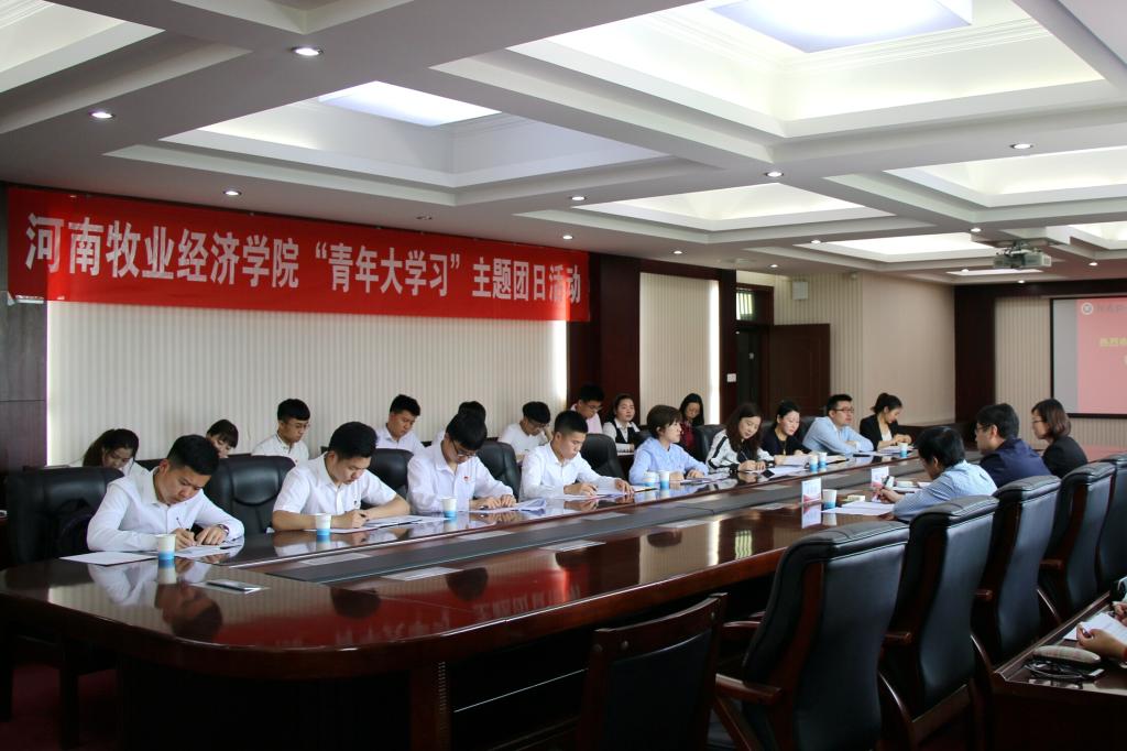 参加我校“青年大学习”主题团日活动